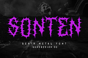 SONTEN Modern Blackletter Metal, a Blackletter Font by dansdesign (Thumbnail 1 of 12)