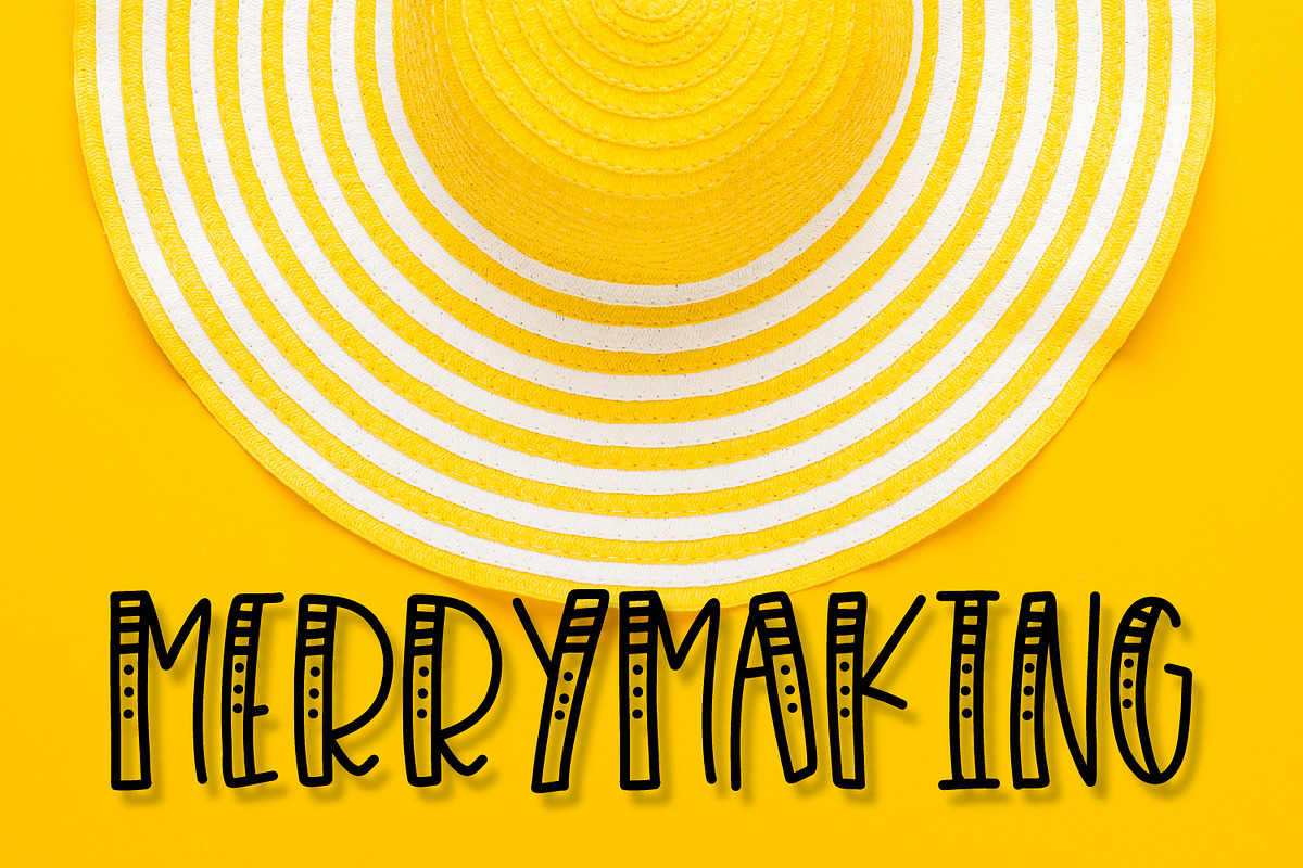 Merrymaking - a font with 4 styles!
