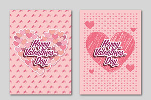 Valentine's Day Cards Set, a Templates & Theme by studiogstock