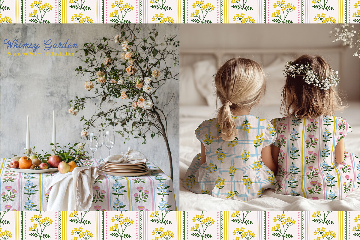 Whimsy Floral Pattern & Clipart, a Pattern Graphic by Essentially Nomadic (Photo 7 of 11)