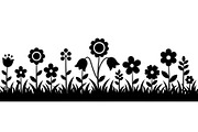 Floral Grass Border Silhouette Bundl, an Illustration by Amazin_art (Thumbnail 24 of 51)
