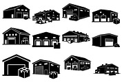 Warehouse and industrial building, a Decorative Illustration by jahid234 (Thumbnail 1 of 13)