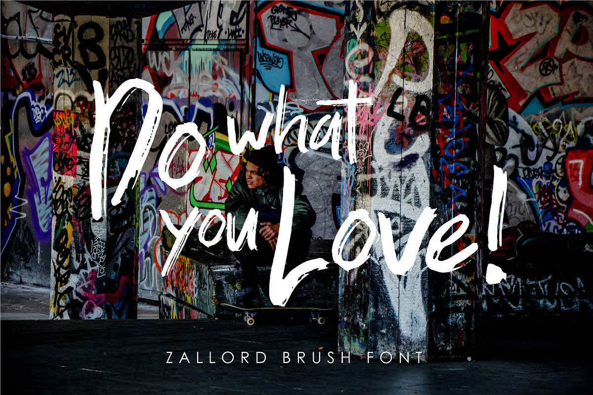 Zallord - Brush Font preview 4
