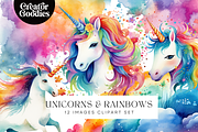 Unicorns and Rainbows Illustration, an Animal Illustration by Creator Goodies (Thumbnail 1 of 4)
