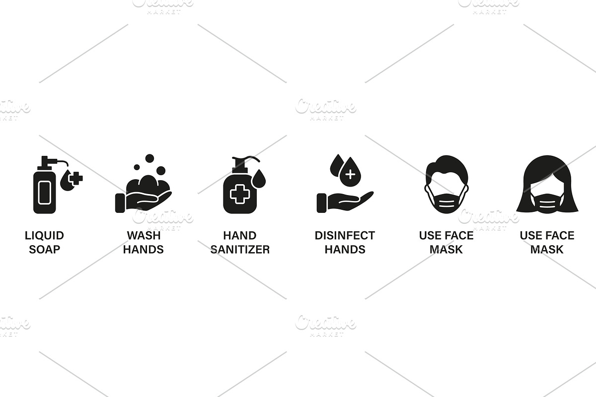 Use Sanitizer, Soap, Disinfect, Face, an Object Illustration by Vector Creator