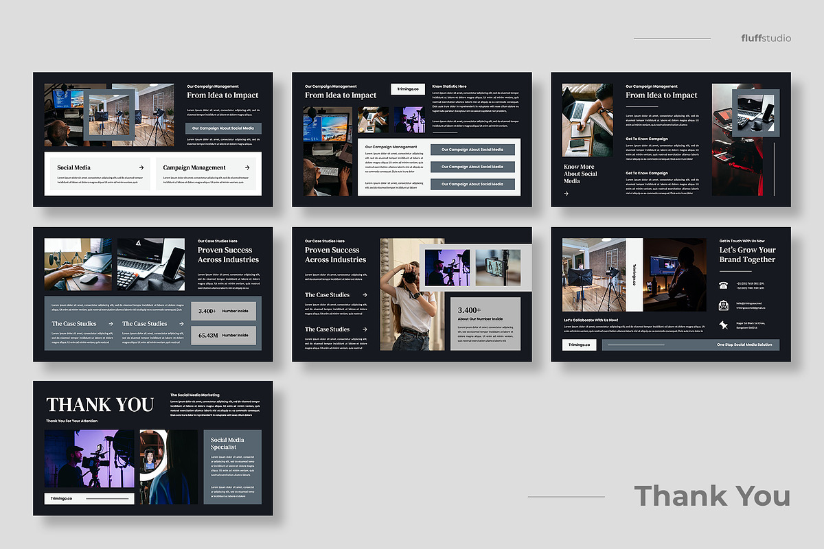 Social Media Marketing Google Slides, a Presentation Template by fluffstudio (Photo 4 of 4)