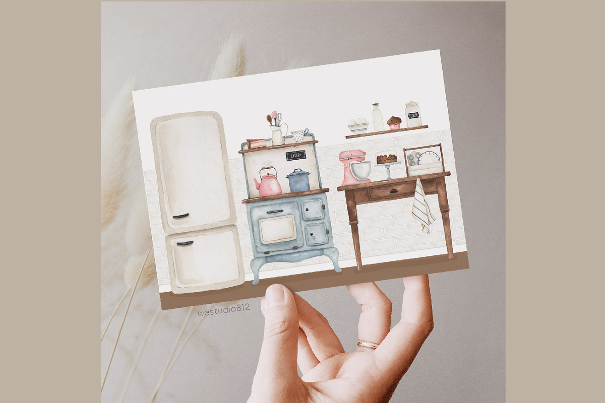Pasticerie watercolor set, a Decorative Illustration by Estudio 812 (Photo 4 of 10)