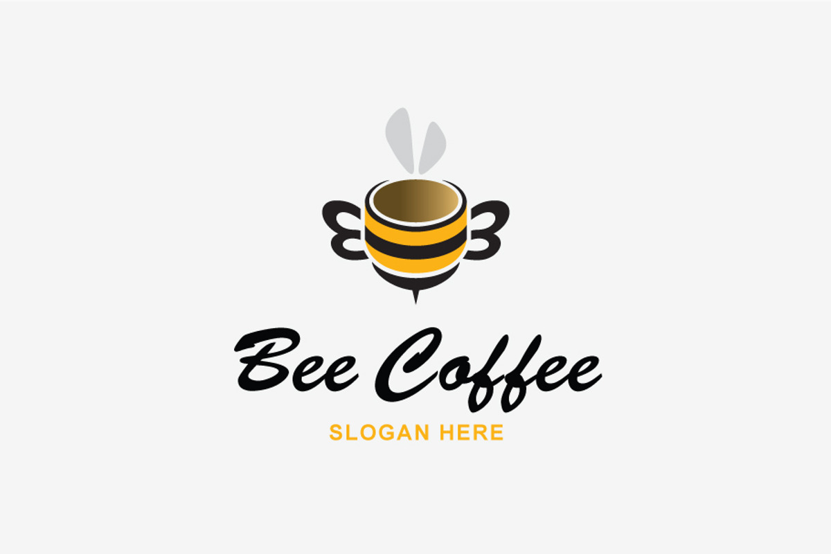 Bee Coffee Logo, a Branding & Logo Template by MotionMount (Photo 1 of 5)