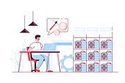 Flat Line Web Illustrations, a Templates & Theme by alexdndz (Thumbnail 4 of 25)