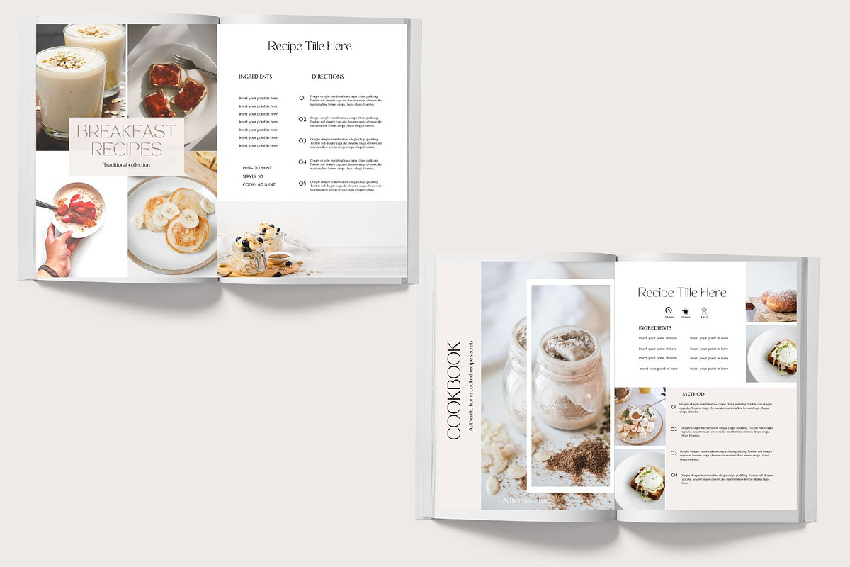 Nutrition Recipe Template Bundle, a Magazine Template by Deepa Template Studio (Photo 20 of 25)