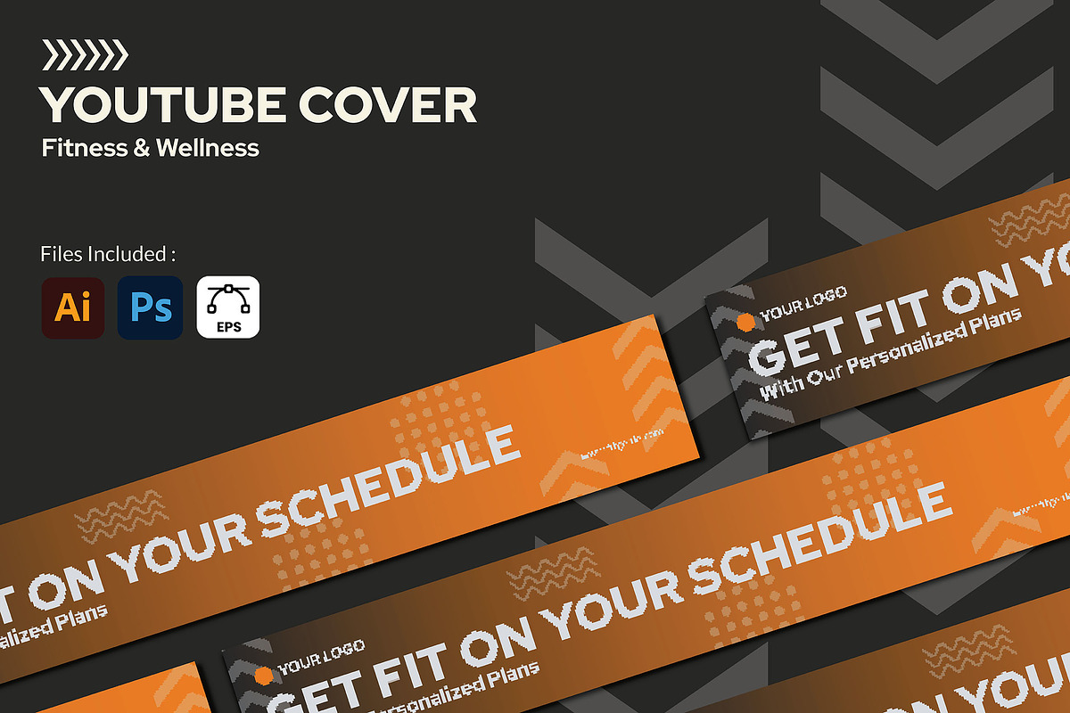 Fitness and Wellness - Youtube Cover, a Social Media Template by StreaksideStd (Photo 1 of 2)