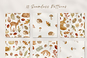 Woodland Watercolor Autumn Set, an Animal Illustration by Jenteva Art (Thumbnail 13 of 15)