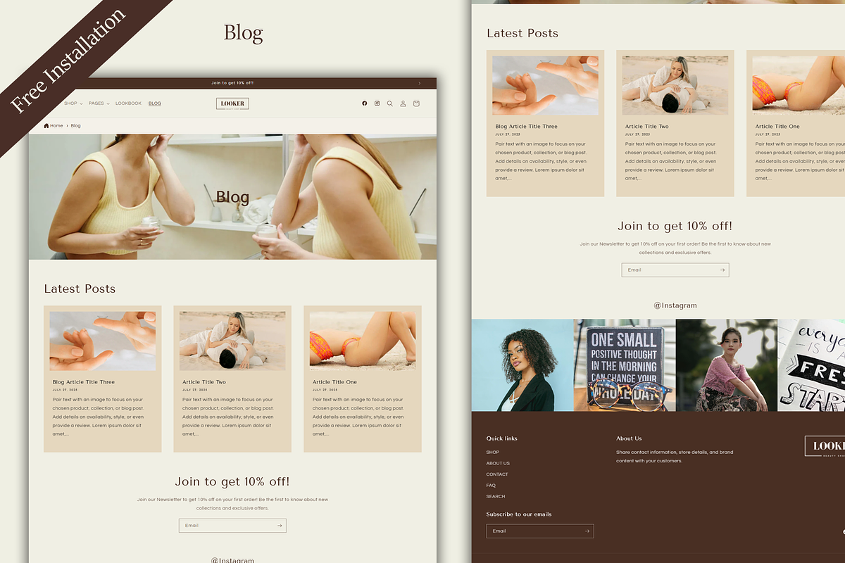 Looker – Beauty Shop Shopify Theme, a Shopify Template by QuickArtisan (Photo 10 of 11)