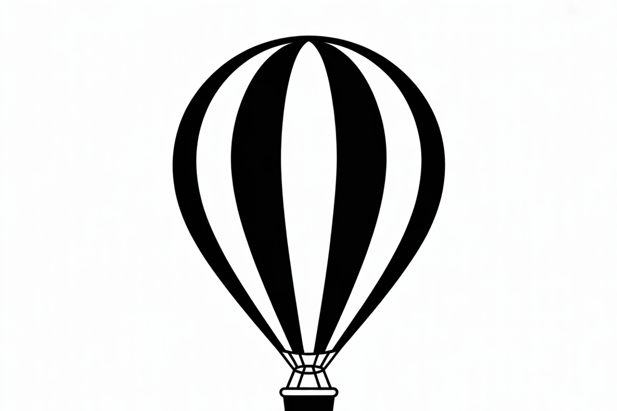 Hot Air Balloon Silhouette Set, an Illustration by BIPLOB EXPERT (Photo 4 of 5)