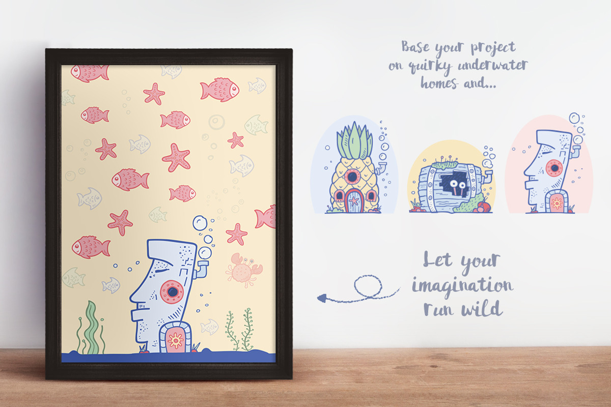 Cute Nautical Creatures and Elements, an Object Graphic by Good Stuff No Nonsense (Photo 5 of 5)