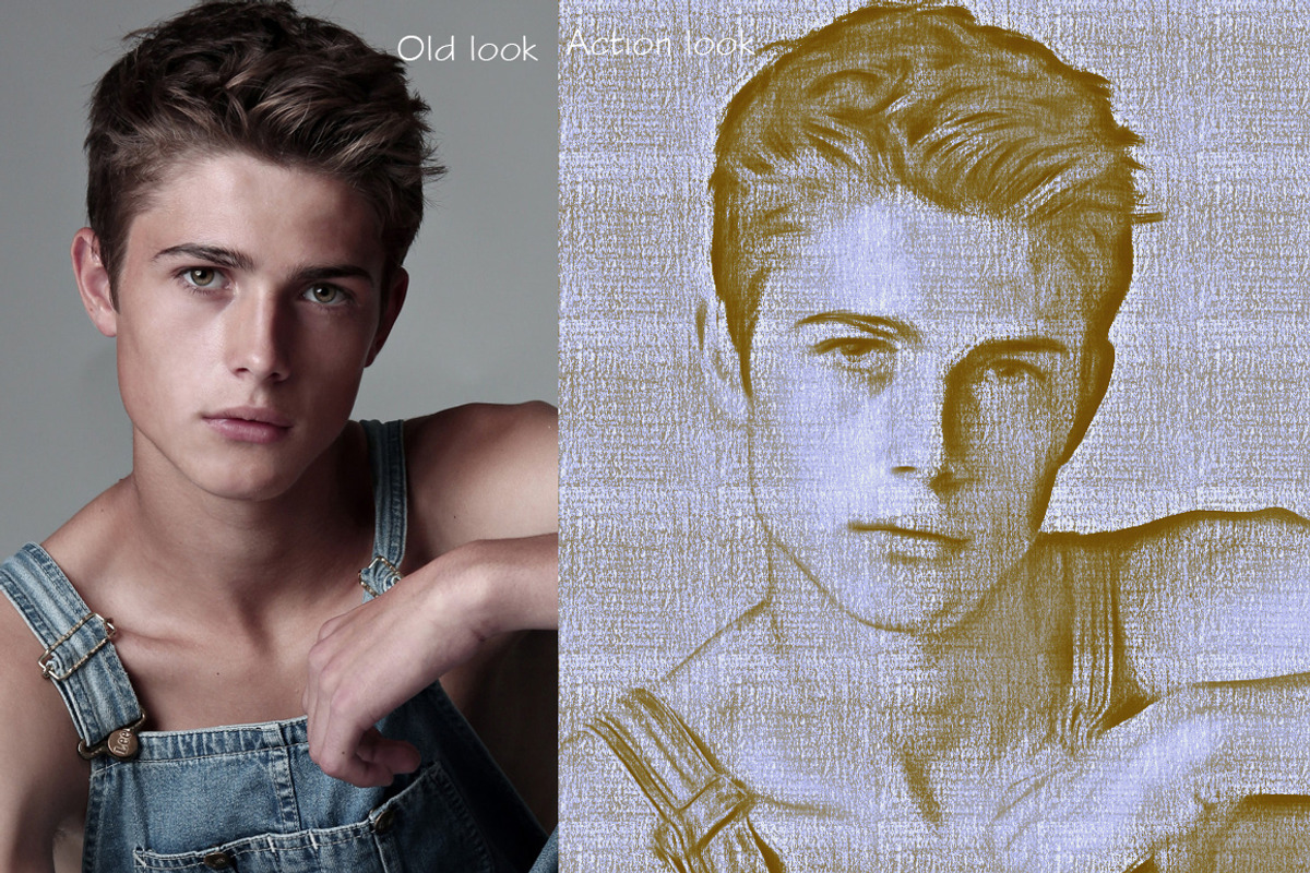 Pencil Sketch Photoshop Action, an Action Add-On by MRI STUDIO (Photo 3 of 5)