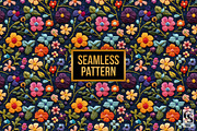 Felted Wool Art Flower Digital Paper, a Pattern Graphic by Creative Store (Thumbnail 4 of 5)