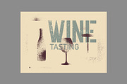 Wine grunge vector poster set., a Food Illustration by PoPaShop (Thumbnail 6 of 11)