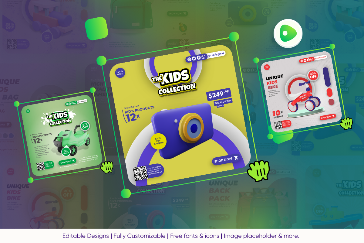 Kids, Children Canva Design Template, a Social Media Template by Exceptionalways (Photo 3 of 35)