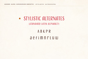 Adorn Sans Condensed Smooth