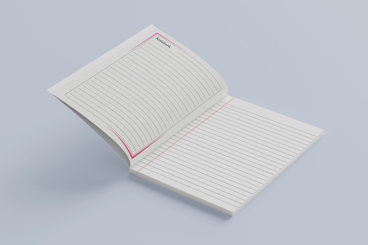50 Lined Paper Notebook Bundle, a Templates & Theme by Book2bees (Photo 2 of 4)