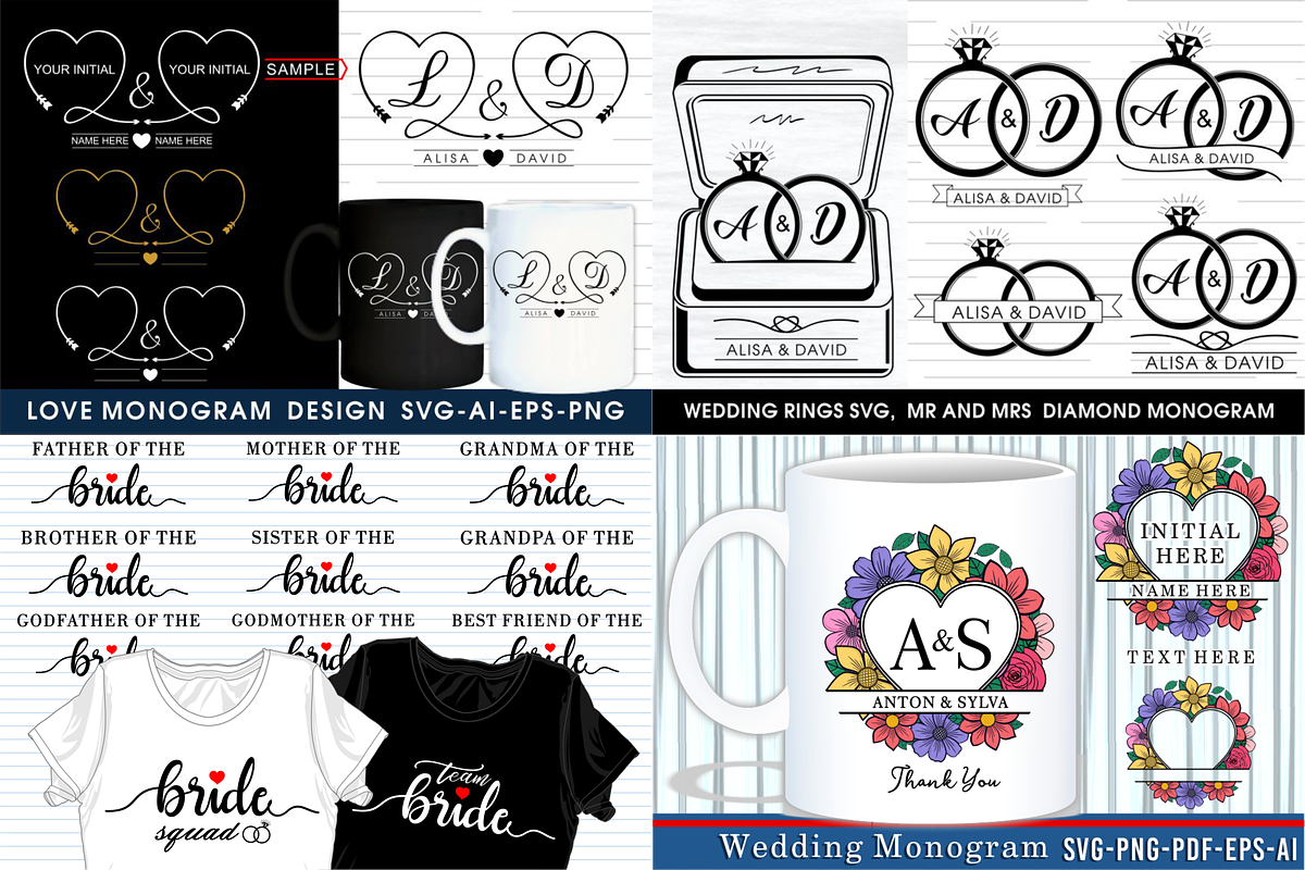 Wedding SVG Bundle, Wedding Sign SVG, an Object Graphic by D2PUTRI (Photo 2 of 31)