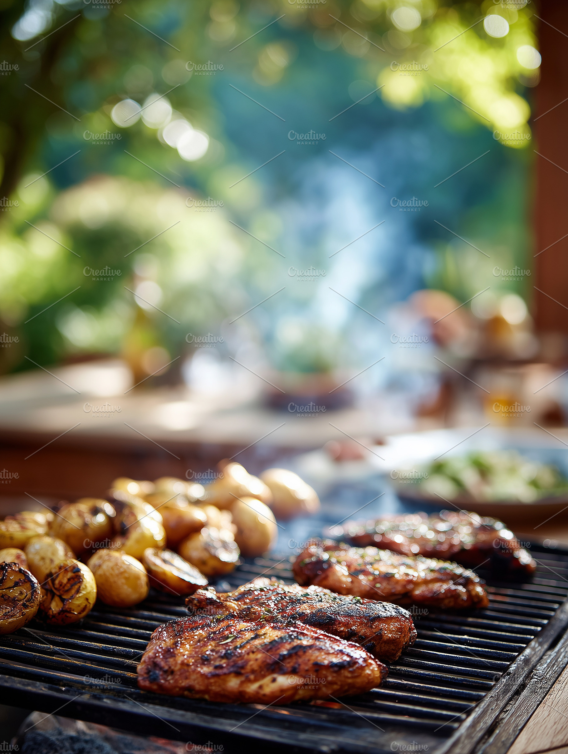 Juicy grilled chicken breasts with, a Food & Drink Photo by MistyDay
