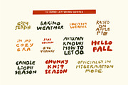 Autumn Blocks Fall Elements Clipart, a Seasonal Illustration by Olia (Thumbnail 7 of 28)