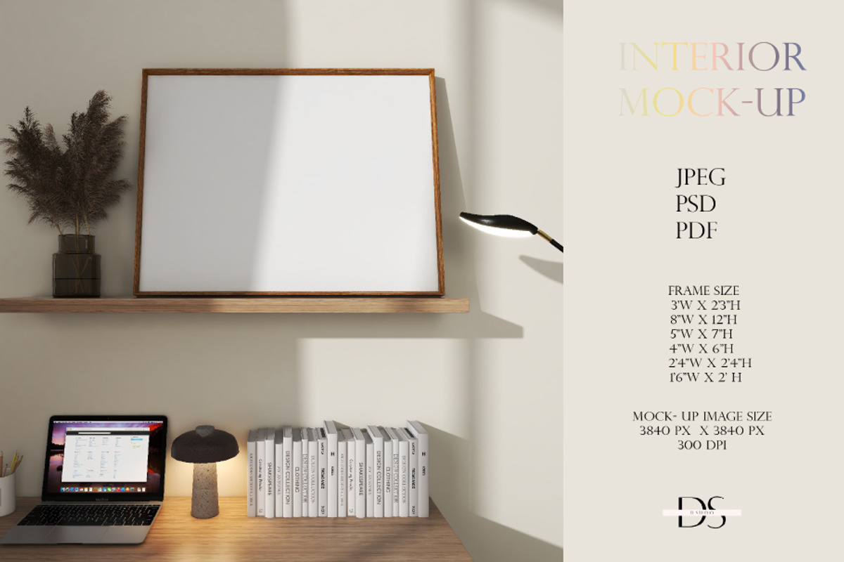 10 Bundle frame psd mockup for wall, a Print Template by DSTUDIO888 (Photo 2 of 8)