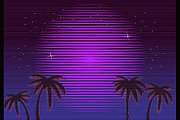 80s Retro Neon gradient background., a Decorative Illustration by Di Bronzino (Thumbnail 4 of 6)