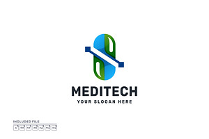 Pill Technology Gradient Logo, a Branding & Logo Template by yuanesei