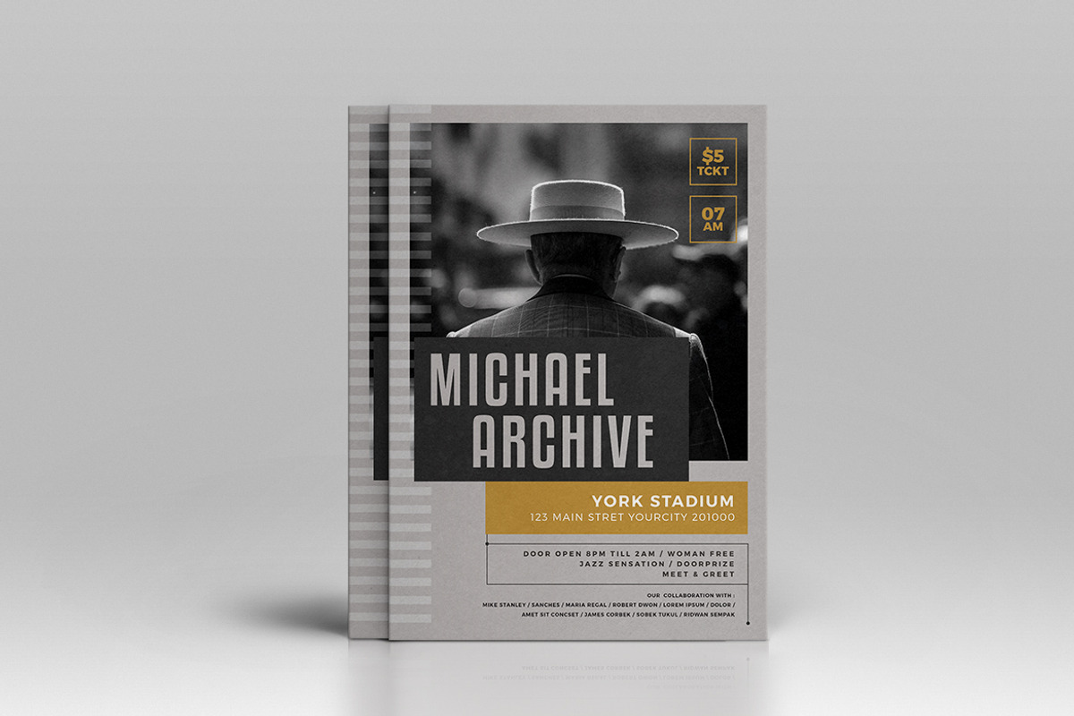 Jazz Music Flyer, a Flyer Template by Tokosatsu (Photo 3 of 4)