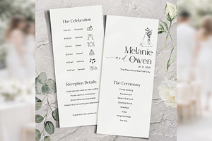 Modern Minimal Program Canva bd010, a Card Template by TyphoonStudio