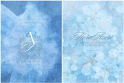 Flora Azure Blue Botanicals, a Background Graphic by alonahaidash (Thumbnail 6 of 15)