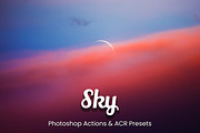 30 Sky Photoshop Collection, an Action Add-On by 3Motional (Thumbnail 1 of 11)