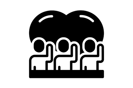 Volunteers community solid icon, a Solid Icon by Creative priyanka