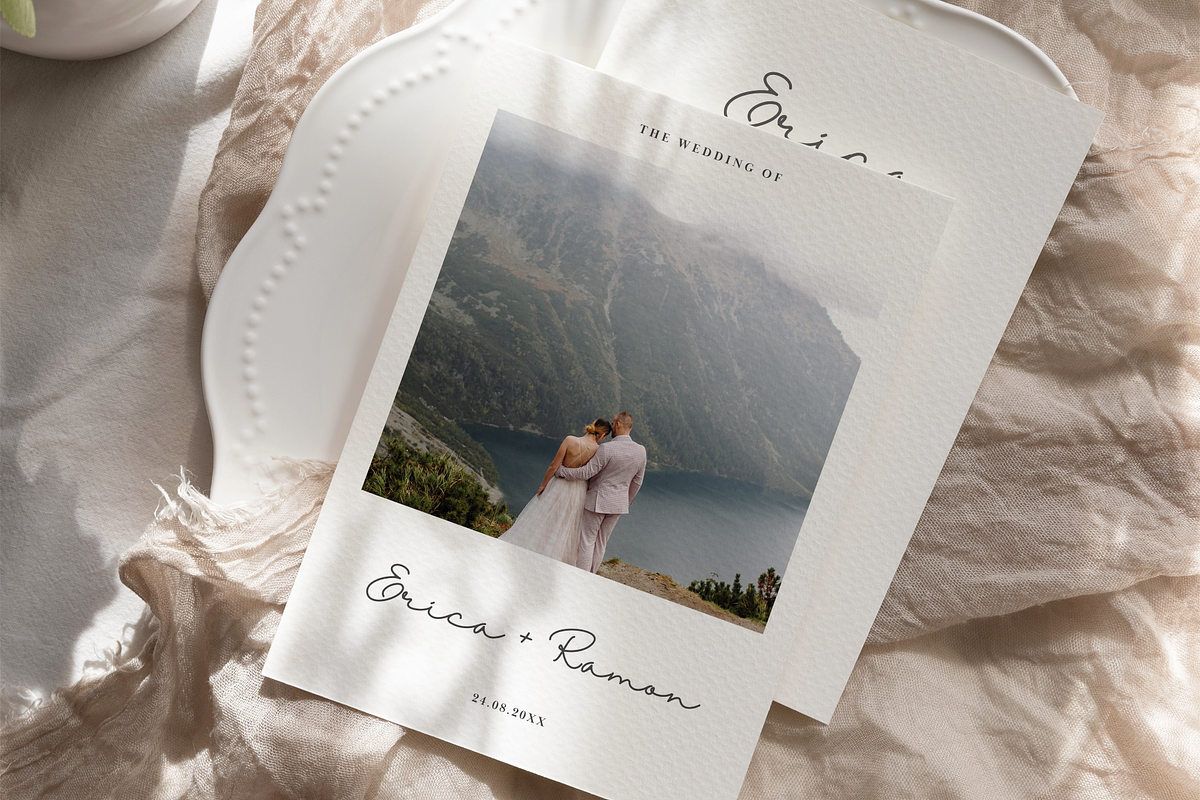 Minimalist Wedding Invitation Card, an Invitation Template by kin9candra (Photo 1 of 8)