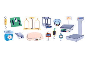 Different scales types. Weight, an Object Illustration by YummyBuum