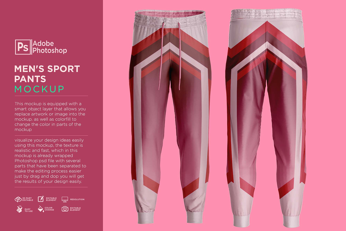 Men's Sport Pants Mockup, a Hoody Mockup by Nanggroe Scripting (Photo 1 of 9)