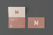 Bi-Fold Business Card Mockup, an Advertising Mockup by DesignRushMarket (Thumbnail 2 of 9)