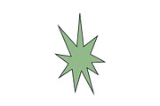 Irregular star shape icons, an Object Graphic by Elena Pimukova (Thumbnail 2 of 16)