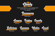 Oh Chewy - Sweet & Bold Script Font, a Script Font by Motokiwo (Thumbnail 5 of 8)