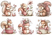 Whimsical Easter Squirrel Clipart, an Illustration by Daily.Designs (Thumbnail 5 of 8)