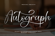 Autograph | Script Font, a Handwritten Font by Scratchones (Thumbnail 1 of 9)