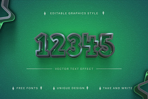 Stylish Green - Editable Text Effect