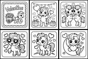 Cozy Valentine Day Horse, a Seasonal Illustration by Design Station (Thumbnail 2 of 3)