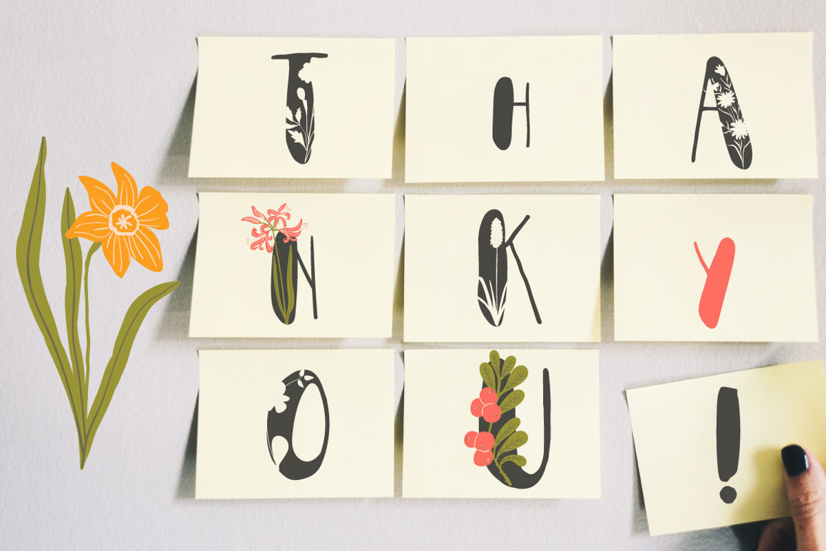 Everbloom - floral typeface, a Script Font by Anna Ivanir (Photo 14 of 14)