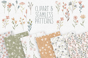 Watercolor clipart & Digital Paper, an Illustration by illuztrate (Thumbnail 1 of 6)