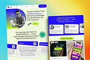 Agency landing page design template, a Landing Page Template by SalahMouktadir (Thumbnail 1 of 5)