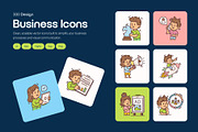 300 Business Flat Icons, an Emoji Icon by Prosymbols (Thumbnail 1 of 15)